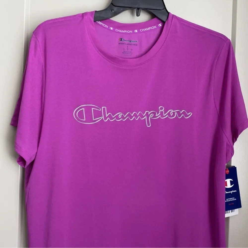 Champion Purple T-Shirt short sleeve women’s - Image 2
