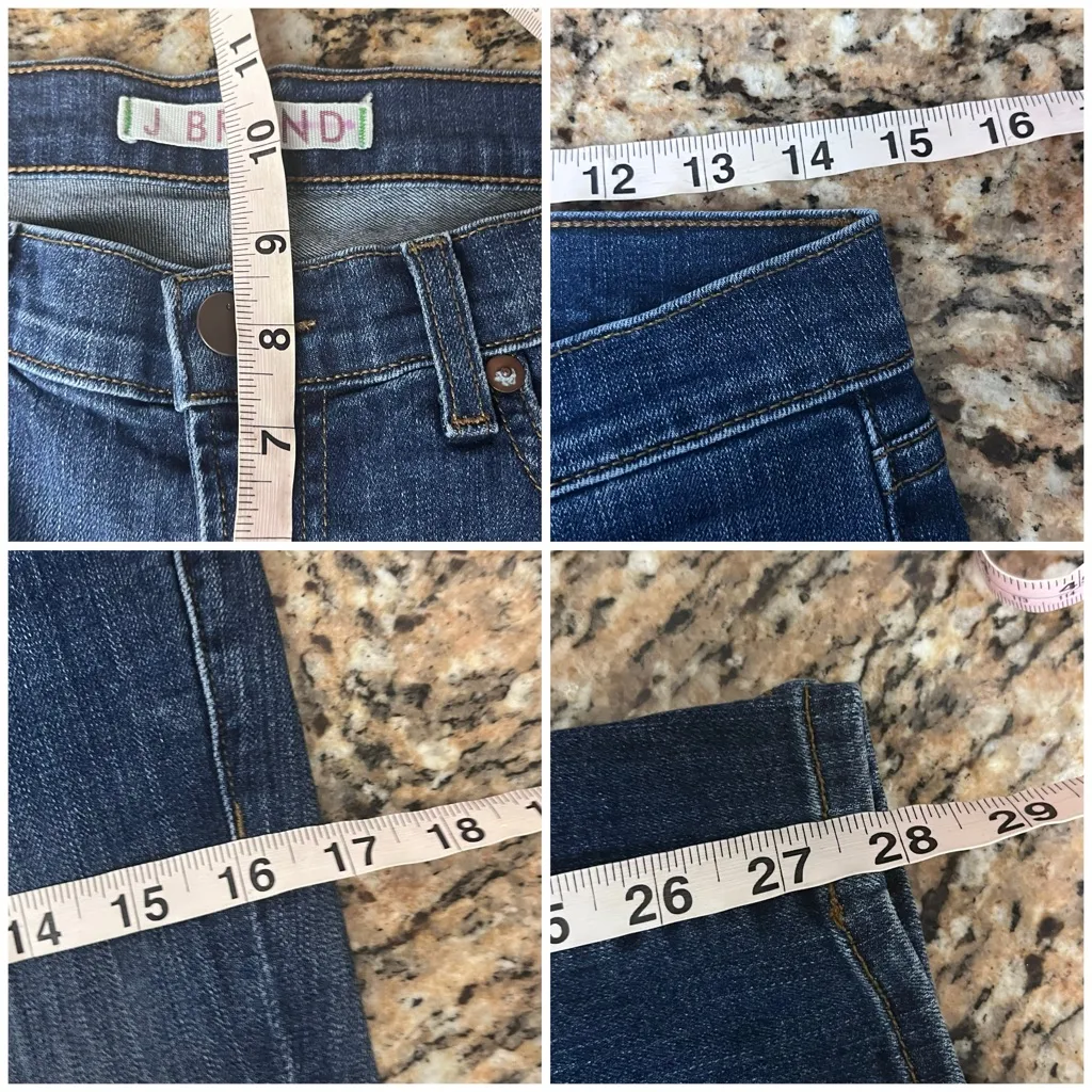 J Brand Low Rise Skinny Jeans Women’s Size 29 Dark Wash Stretch Denim Y2K Preppy - Image 4