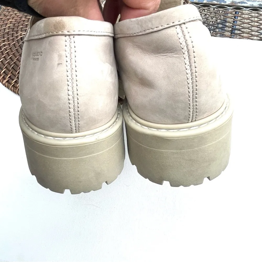 Vagabond Womens Shoes Loafers Sand Cosmo 2.0 Leather Lug Sole Size 10 - Image 6