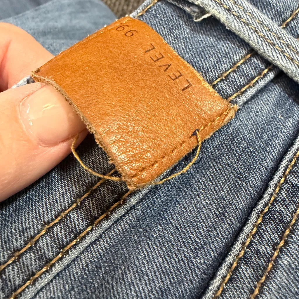 Level 99 Light Blue Skinny Jeans Size 28 - Image 4