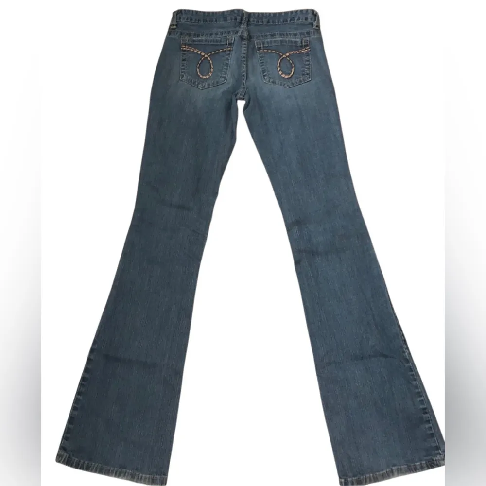 Rue21 Blue Flare Wide Leg Jeans with Vintage Wash - Image 2