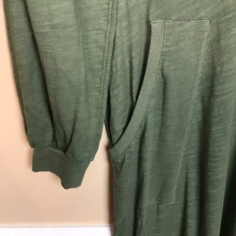 Free People Intimately Women’s Just Because Green Oversized Long Sleeve Jumpsuit - Image 4