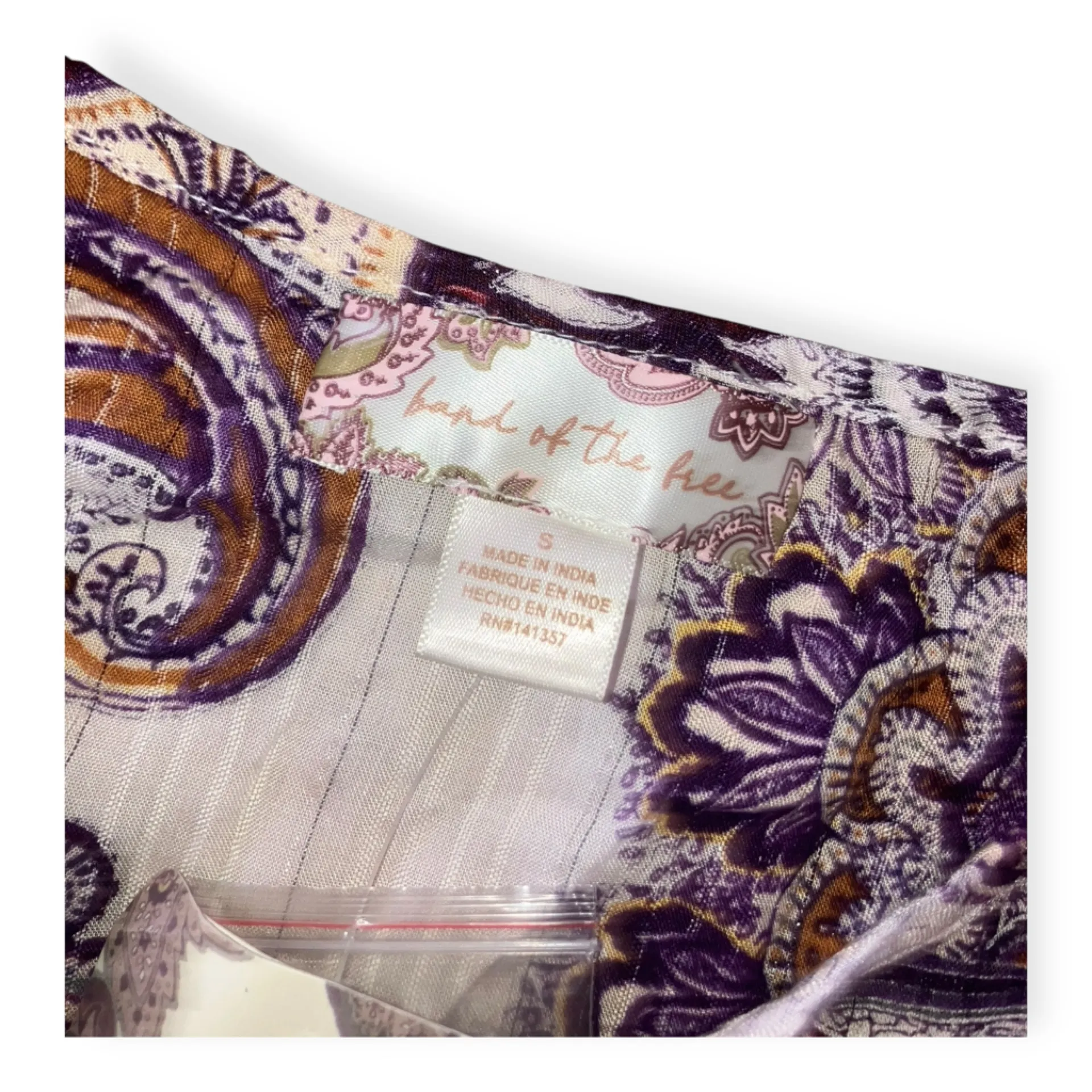 Band of the Free Womens Paisley Patterned Lyonnette Mini Dress - Image 4