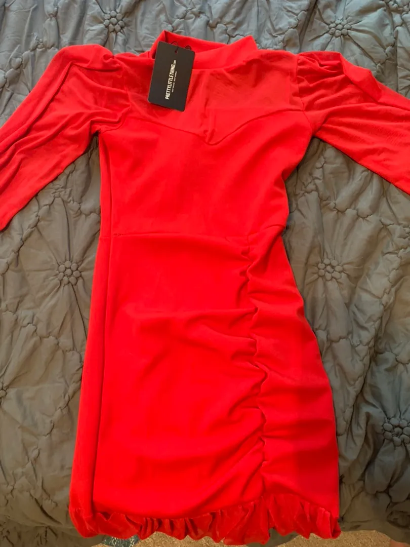 Pretty Little Thing Red Dress - Image 2