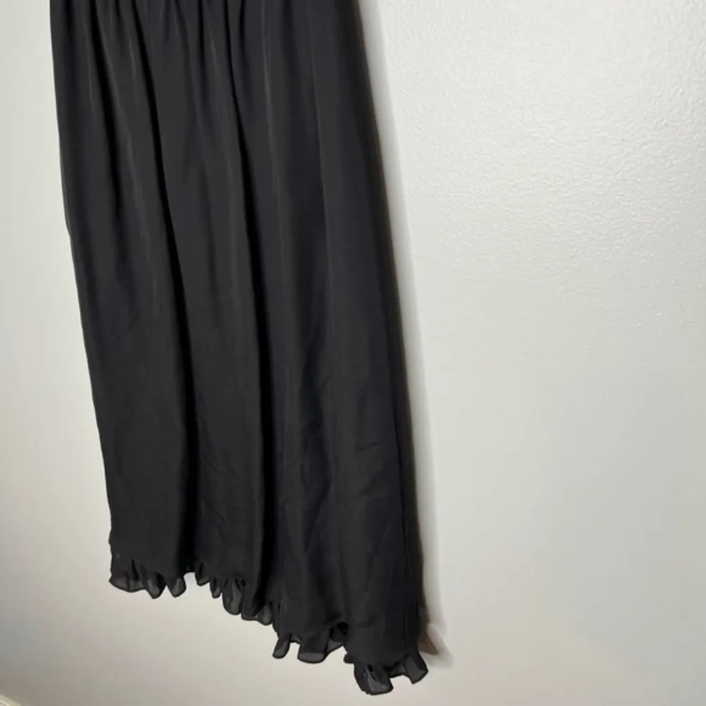 Alice + Olivia Black Beaded Neckline Cocktail trapeze Dress Sleeveless sz small - Image 10