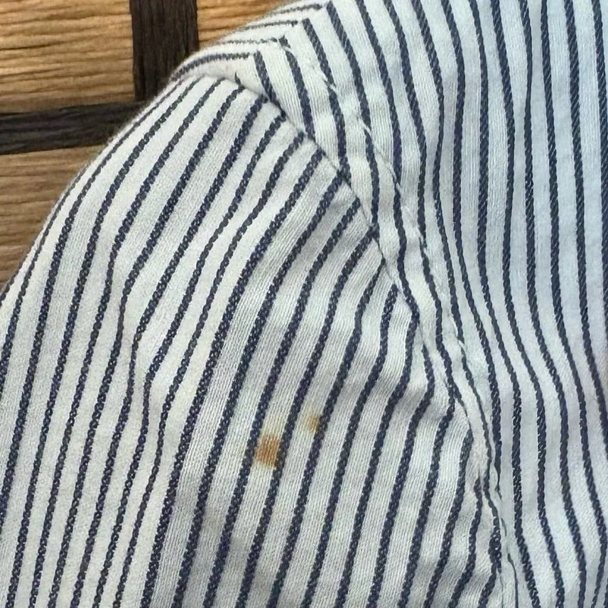 Banana Republic White And Blue Stripe Blazer Size 2‎ - Image 4