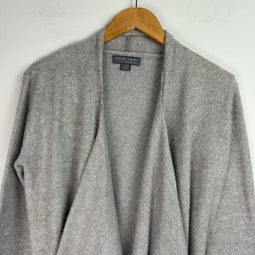 Barefoot Dreams CozyChic Lite Island Wrap Cardigan Sweater Sz S/M Drape Front - Image 7