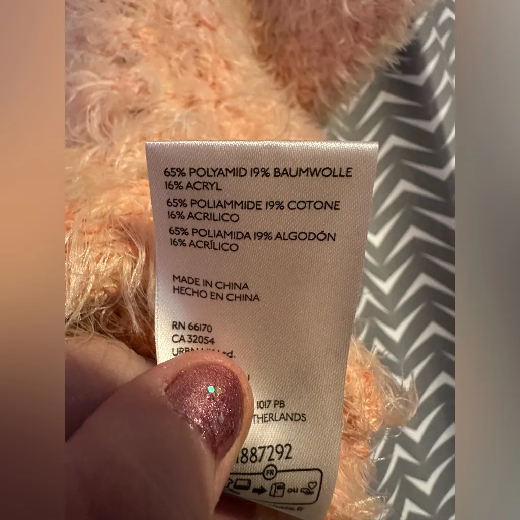 Free People | Sweet Deets Eyelash Sweater in Peach, XS - Image 8