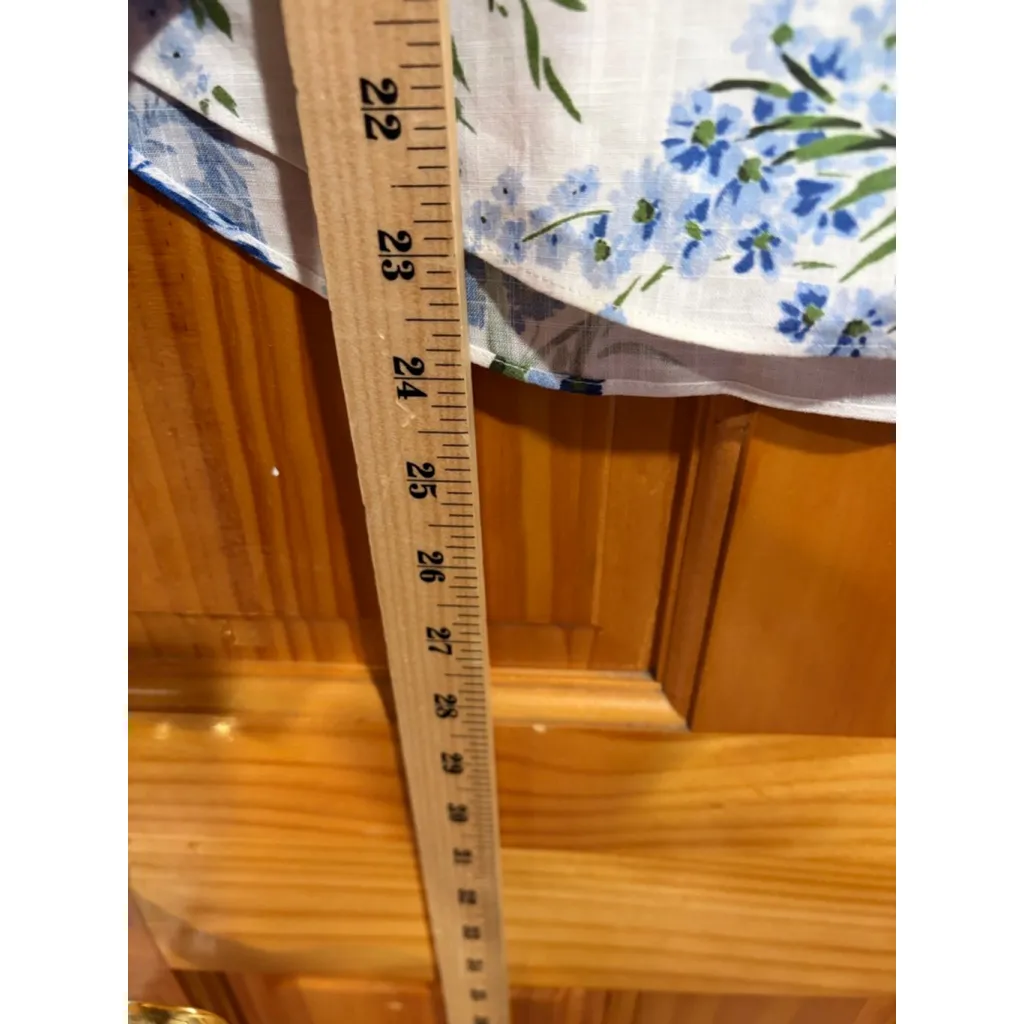 Veronica Beard Floral Cotton Matching Set Ashlynn Top & Arwen Midi Skirt 6 - Image 7