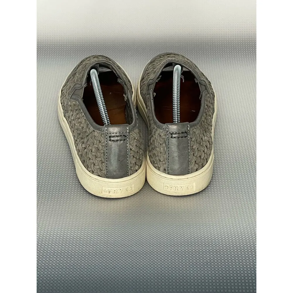 Frye Gemma Gray Woven Suede Slip On Women's Shoes Size 9 - Image 6