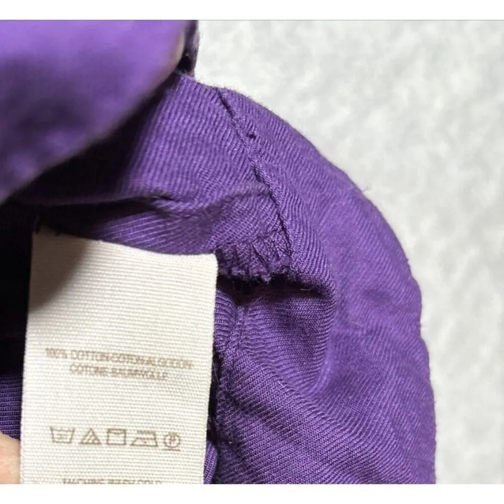 Free‎ People Dress M Purple Embroidered Boho Fleur Du Jour Peasant Off Shoulder - Image 8