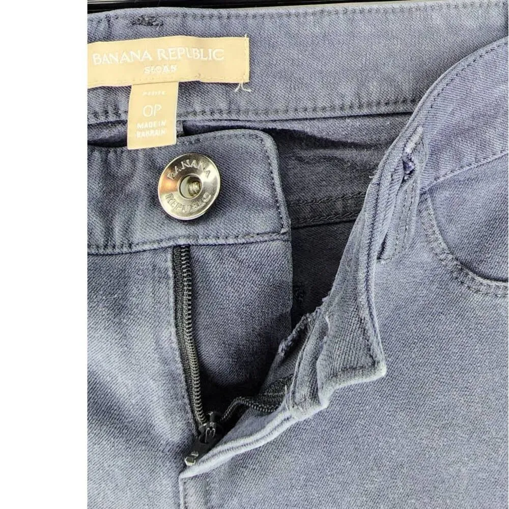 Banana Republic Sloan-Fit Side-Stripe Skinny Ankle Low Rise Stretch Jean Size 0P - Image 8