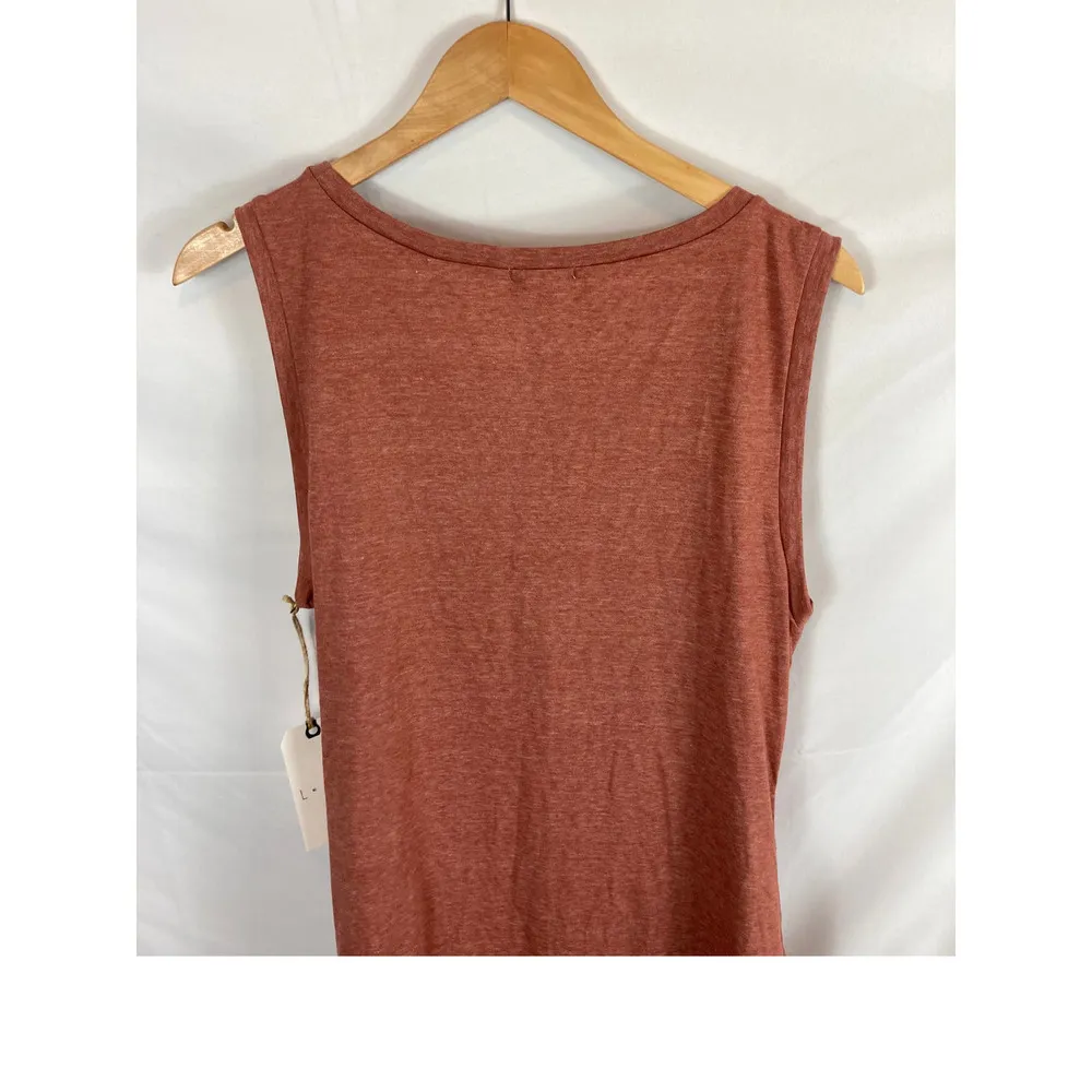 NWT Leith Ruched Sleeveless Dress in Coral Cedar Size XL - Image 6