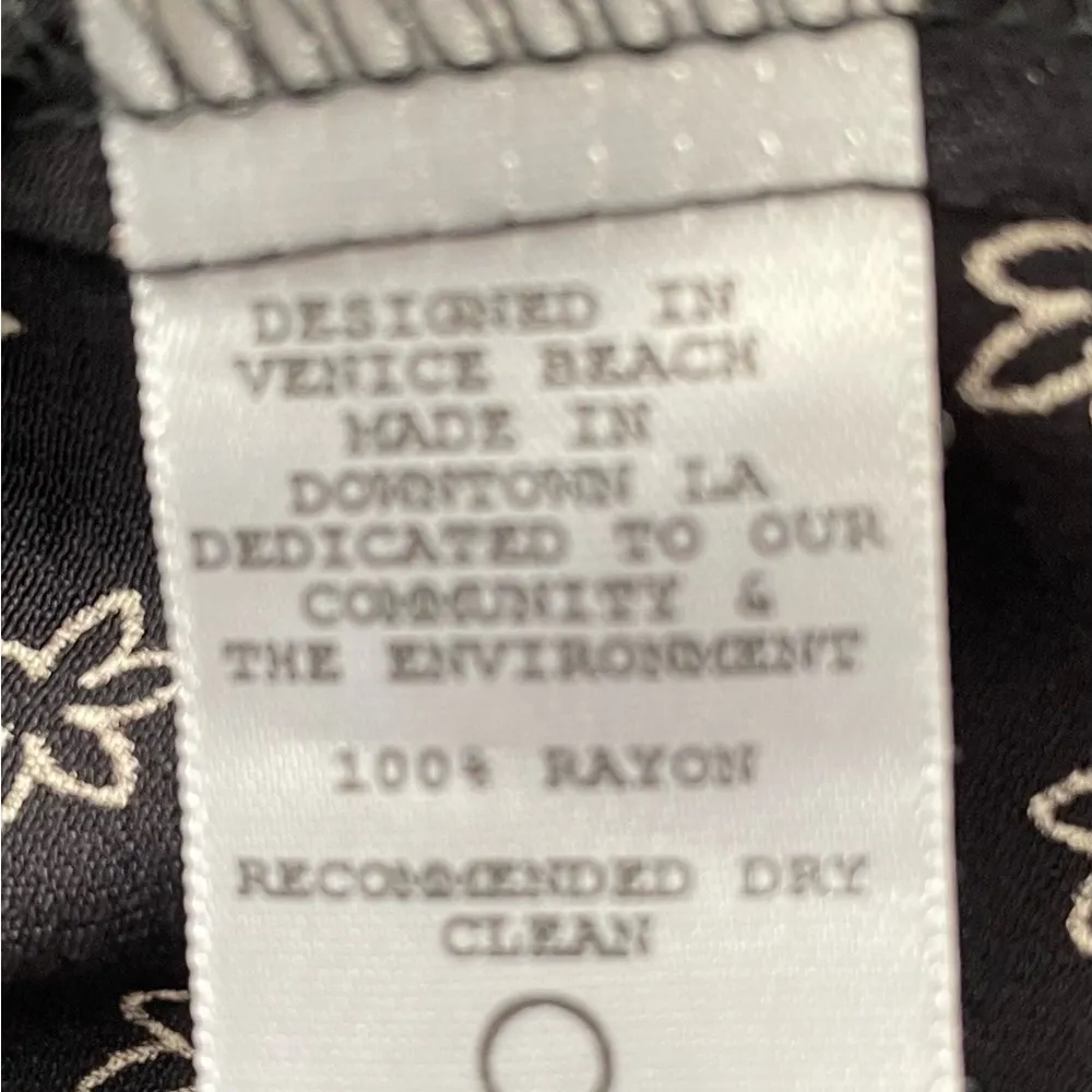 Flynn Skye  Presley black ditsy floral tie up side & slit maxi skirt, size S - Image 4