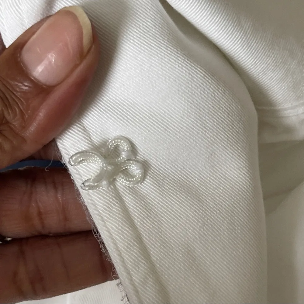 J. CREW | White Crystal Beaded Blazer Jacket Sz 4 - Image 7