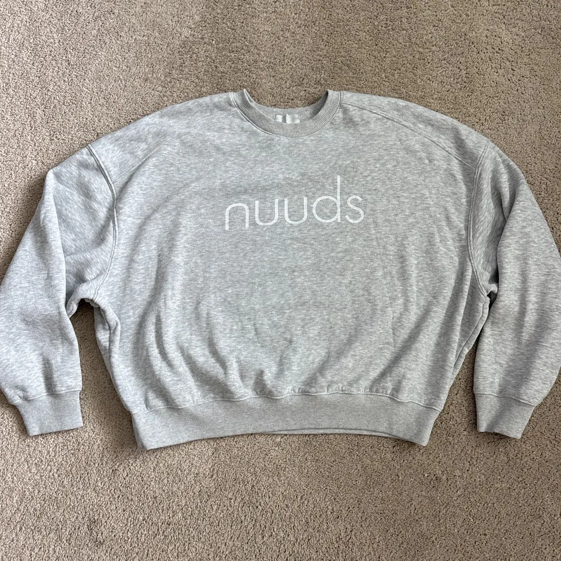 Nuuds Boston 2024 Baseball Graphic Pop Up Sweatshirt Heather Gray Size Medium - Image 3