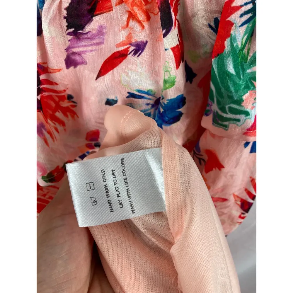 NWOT NSR Floral off shoulder ruched front dress size XL - Image 5