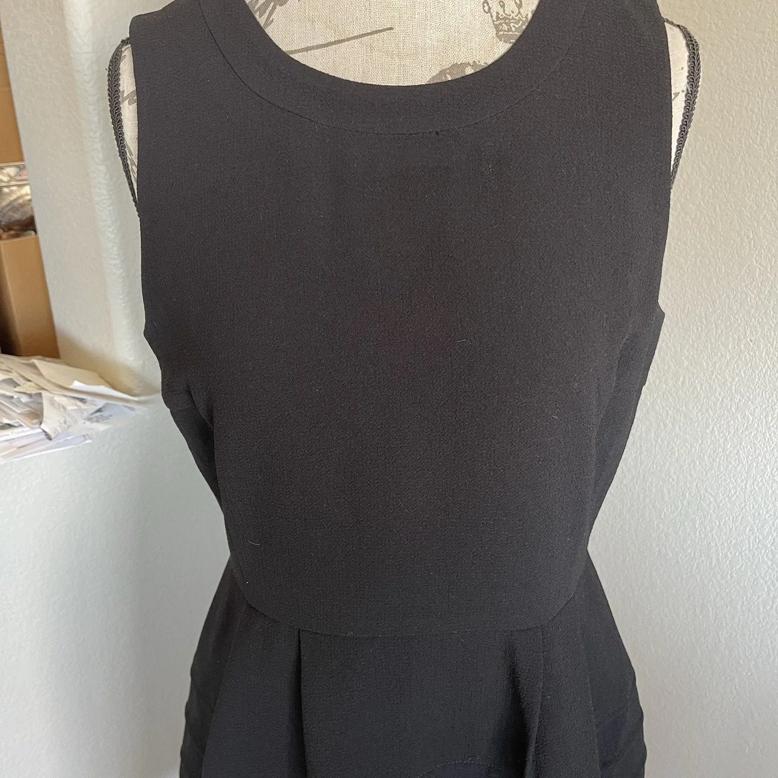 Madewell Women's Dress Sz 8 Black Y2k Retro Whimsygoth Fall Autumn Dark Academia - Image 5