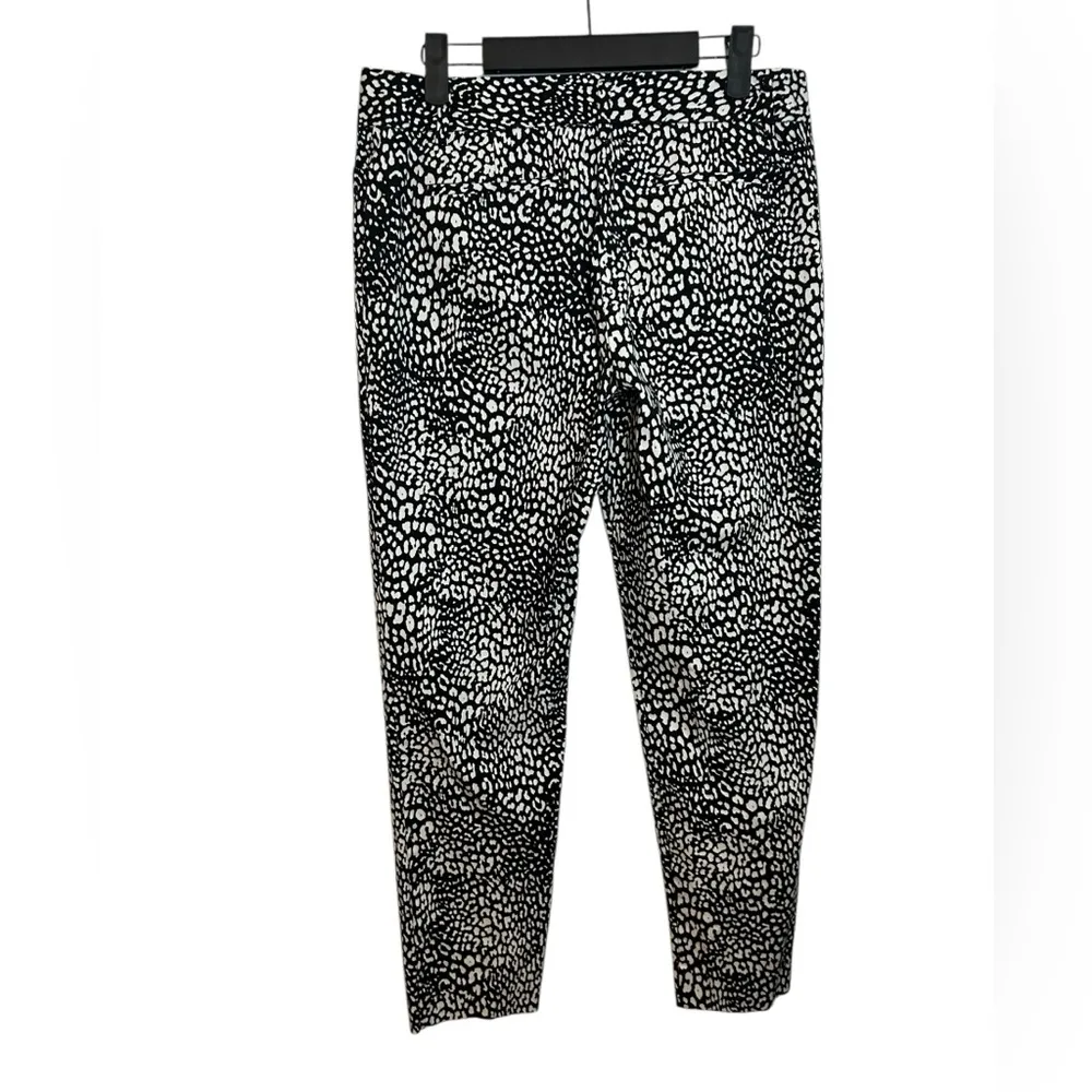 Worthington Black & White Animal Print Stretch Ankle Trousers - Image 2