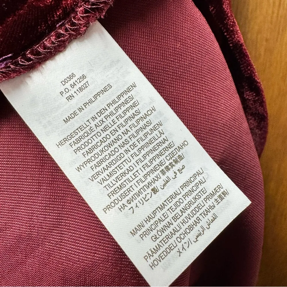 NEW Boden Velvet Slip Midi Party Dress Sleeveless Burgundy Red 6 NWT - Image 10