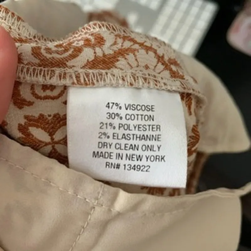 Emerson Fry New York Ankle Pants Geometric Print Womens Size 2 - Image 14