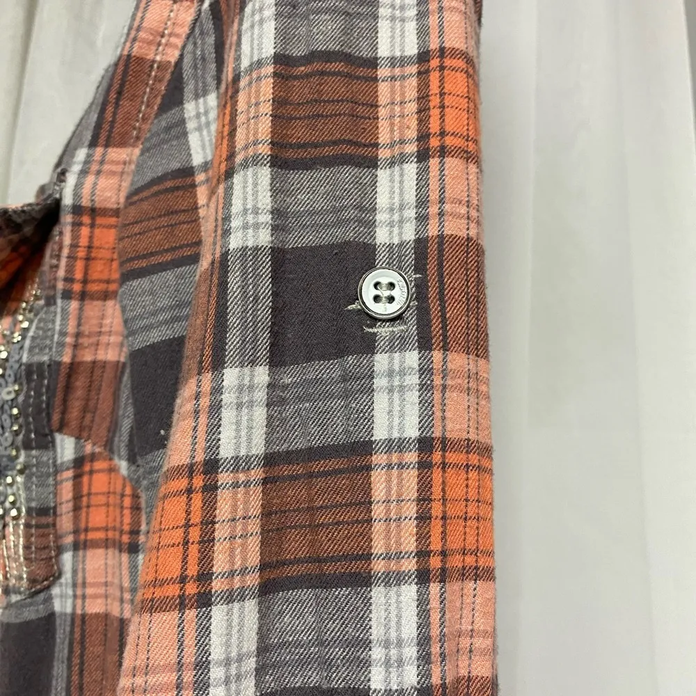 Miss Me  3/4 sleeved Western Flannel Shirt. Classy and casual wear - Image 10