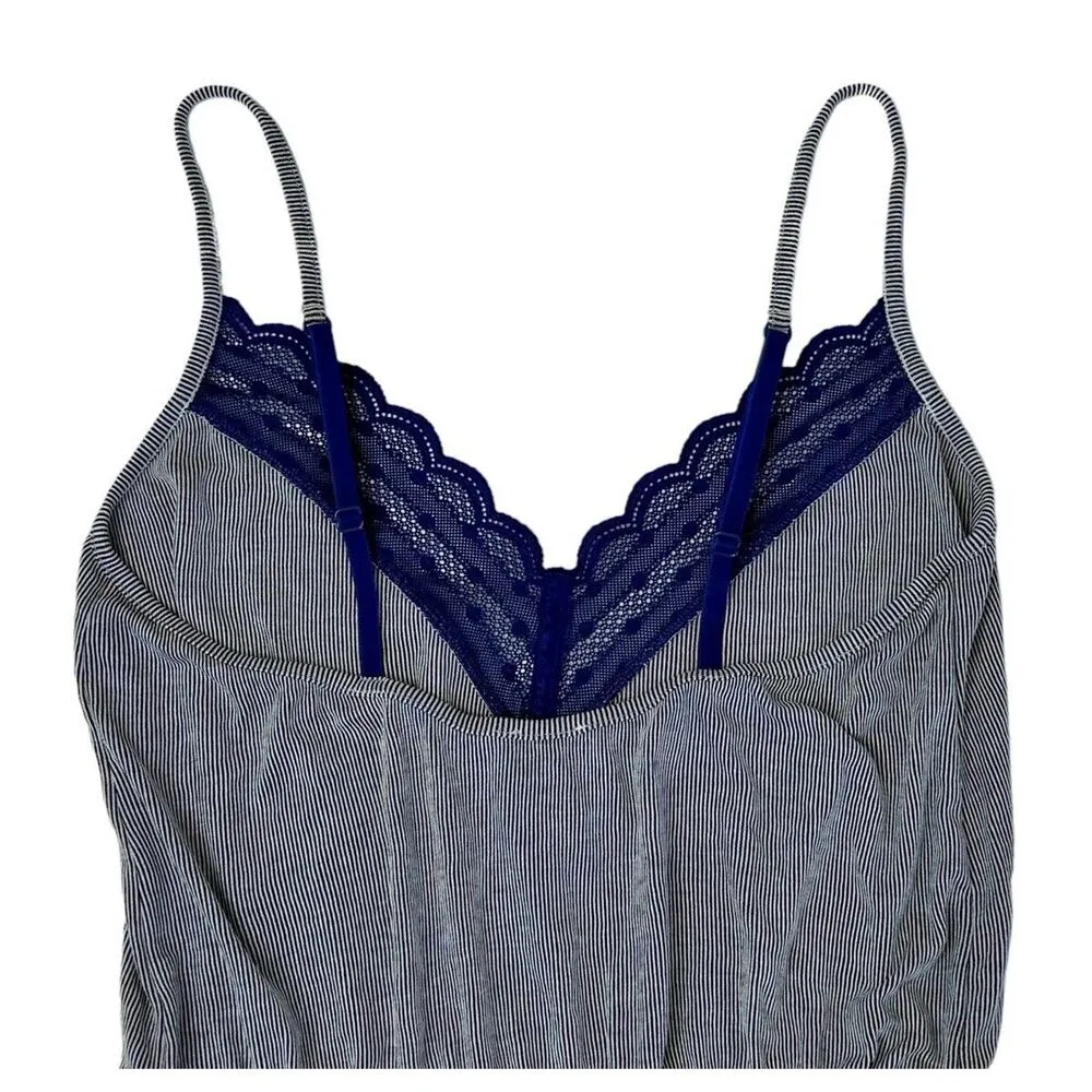 Anthropologie COSABELLA Sweet Dreams Blue Lace Dot Sleep Mini Romper Playsuit SP - Image 10