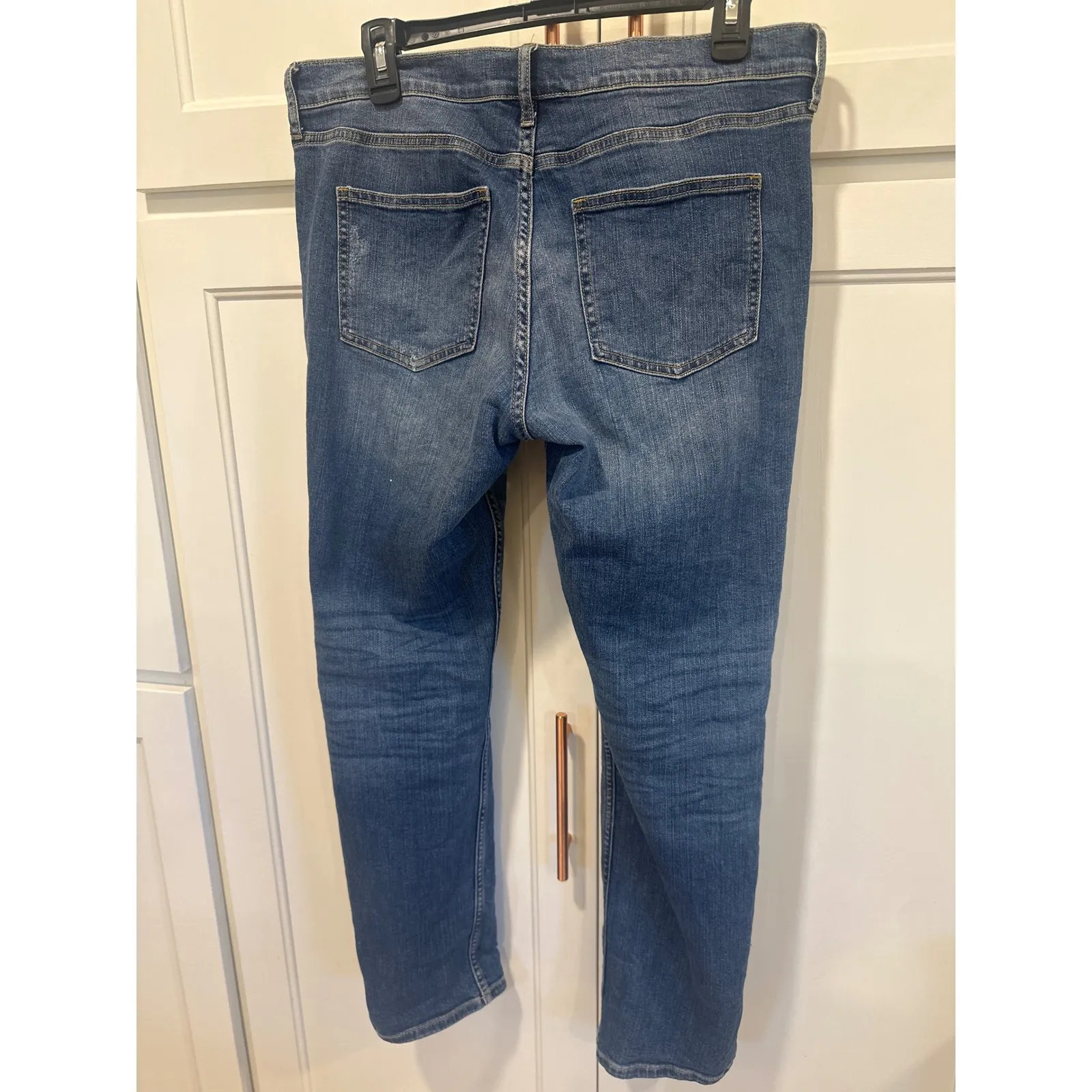 Banana Republic Girlfriend Jean Womens Size 29/8 Ripped Distressed Denim Blue - Image 6