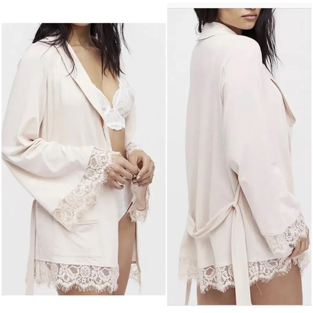 Free People  • sweetest thing lace robe - Image 49