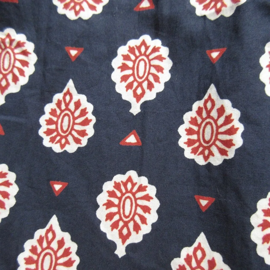 NWT Anthropologie Maeve Somerset Maxi in Navy Medallion Print Cotton Dress XL - Image 5