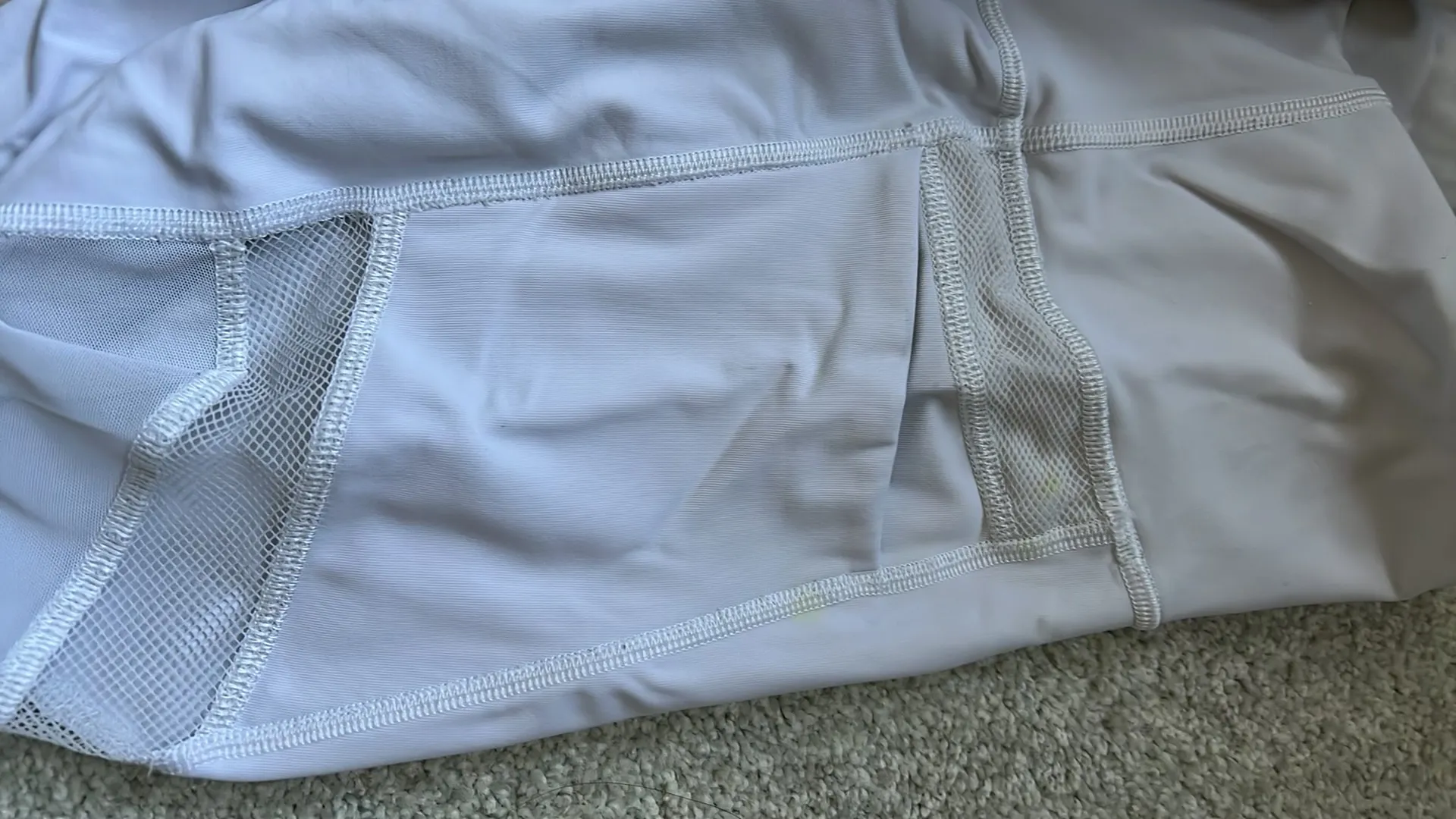 White Mesh Lululemon Leggings - Image 2