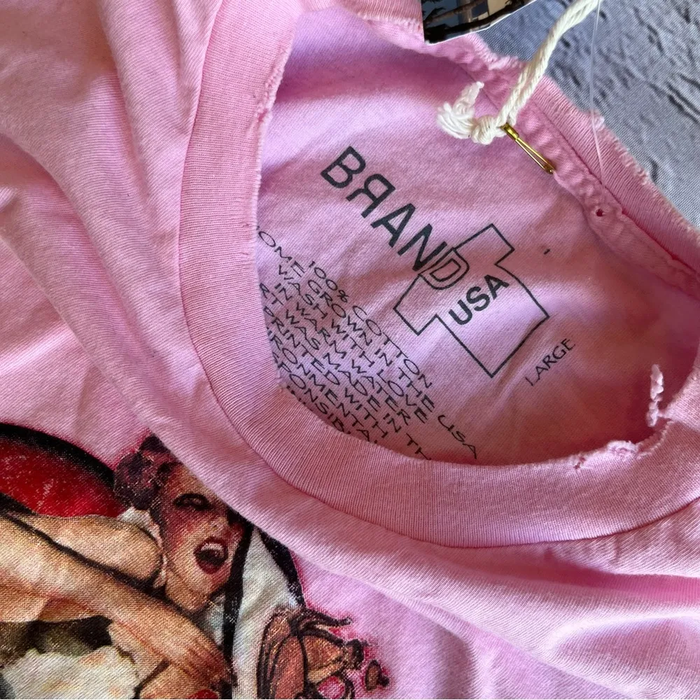 VTG Y2K Hell’s Kitchen Chicago Illinois Pink Womens Large Tshirt NWT NEW Retro - Image 4