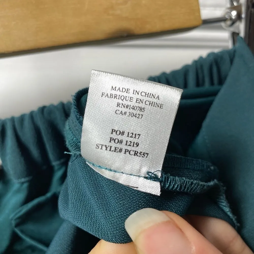 BROCHU WALKER The Westport Mid-Rise Straight Leg Pant in Forestry Green Sz XS - Image 11