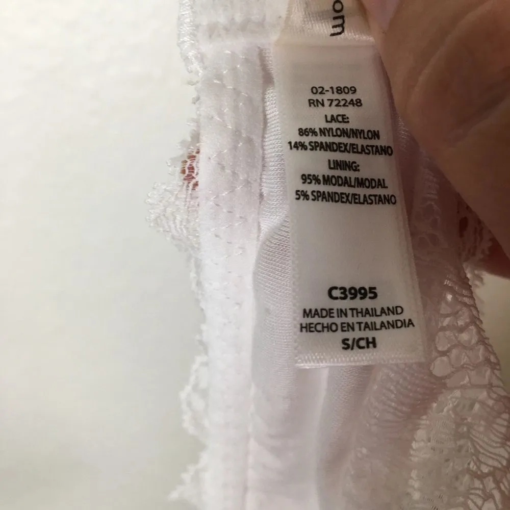 Felina keyhole racer back bra S White - Image 6