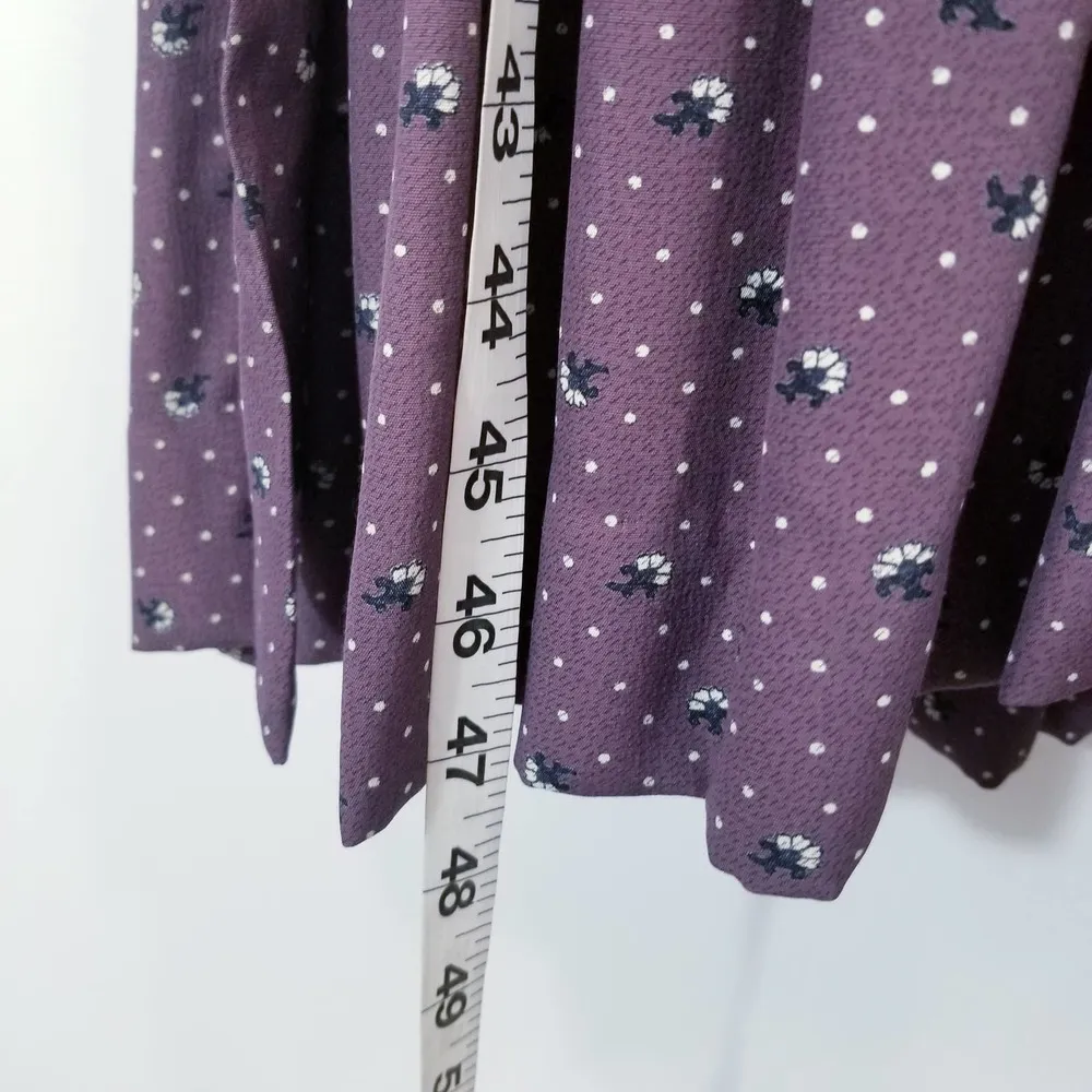 Vintage 70's 80's Dress Nicole Miller Pleated Printed High Neck - Image 8