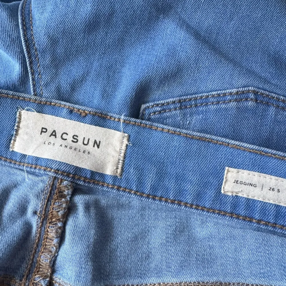 Pacsun Light Waist Ripped Denim Leggings Jeans - Image 4