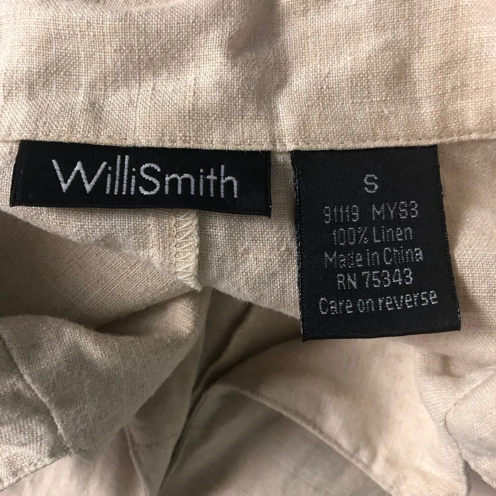 Willi Smith Blazer Womens Small Linen Quiet Luxury Old Money Lagenlook Corpcore - Image 2