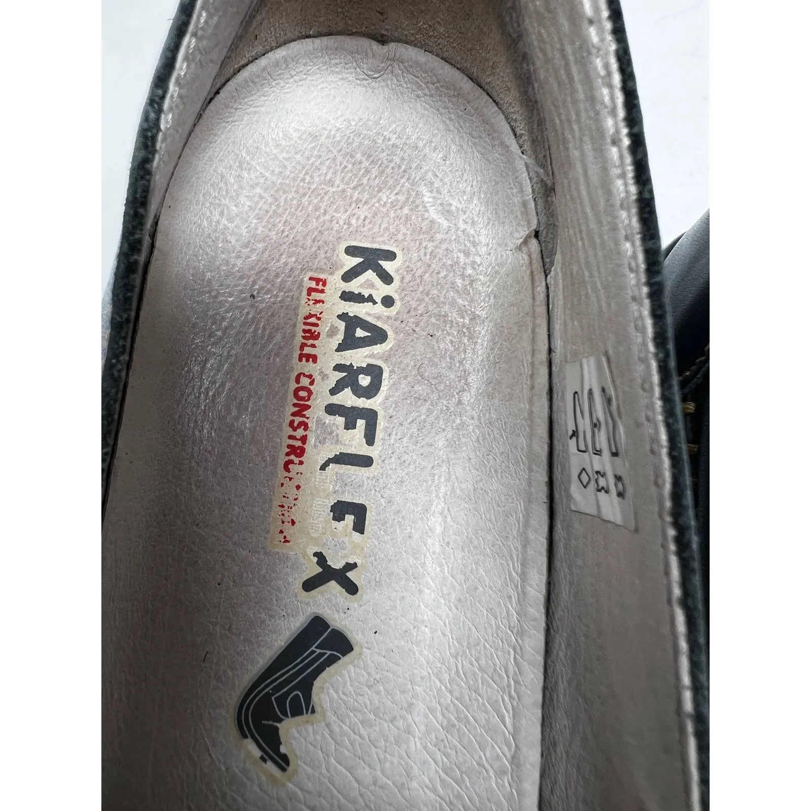 Kiarflex Women's Leaf Print Slip On Leather Shoes Black Size 39 8‎ - Image 6