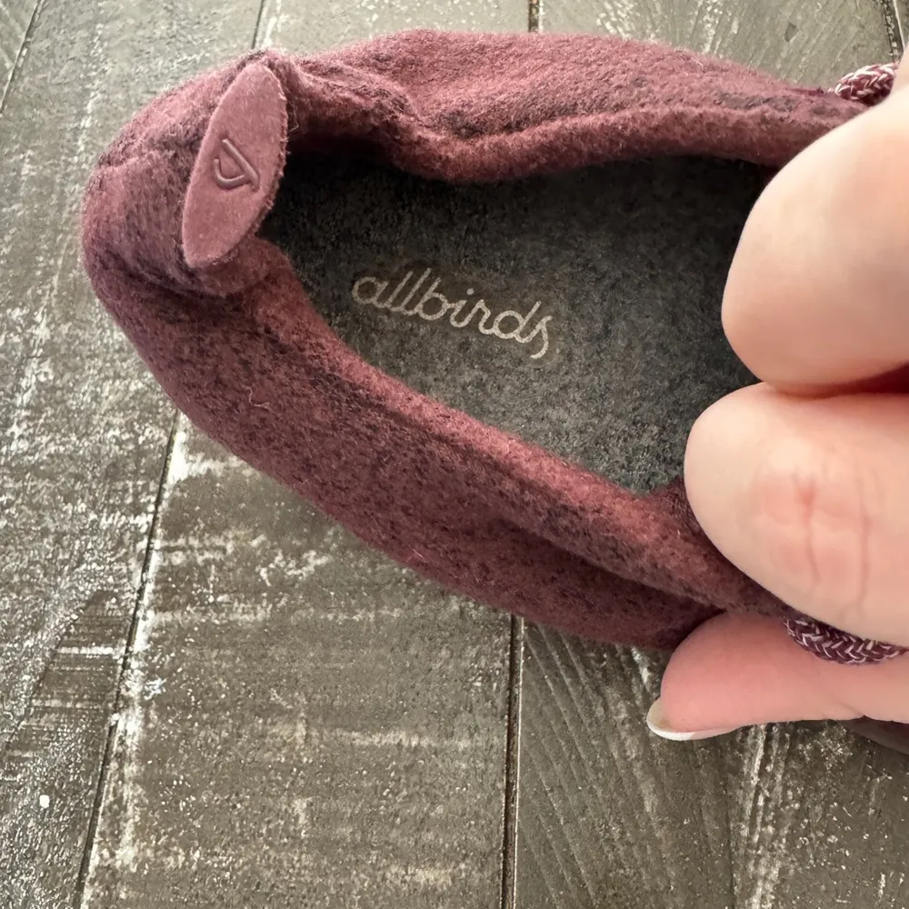 Allbirds Wool‎ Runners Tuke Jam in Burgundy Maroon Comfort Sneakers Size 7 - Image 4