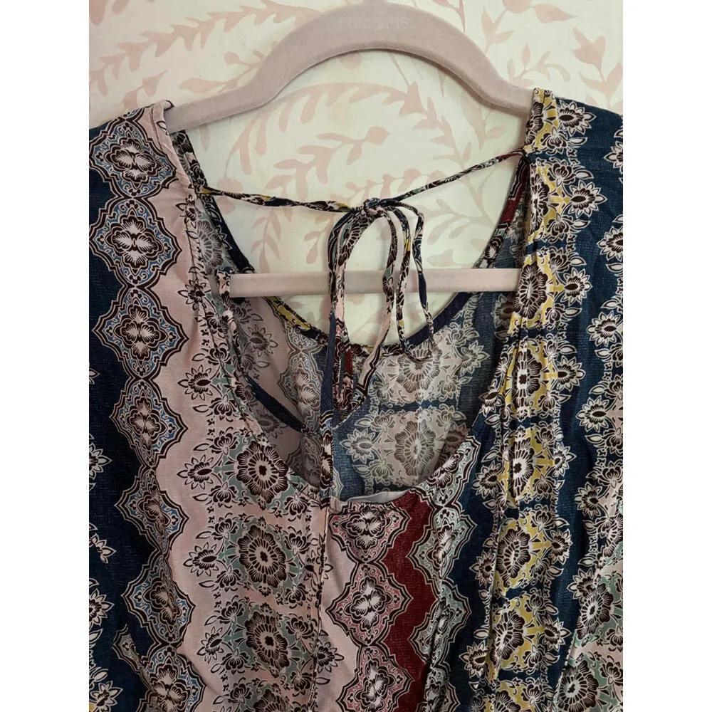 FALL CLEARANCE BCBG Generation Trendy Patterned Romper S Blue - Image 7