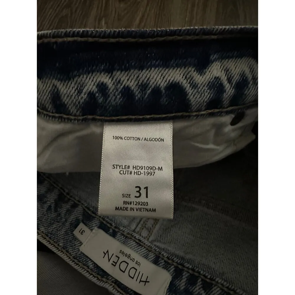 HIDDEN logan dad jean in medium wash size 31 NWT - Image 6