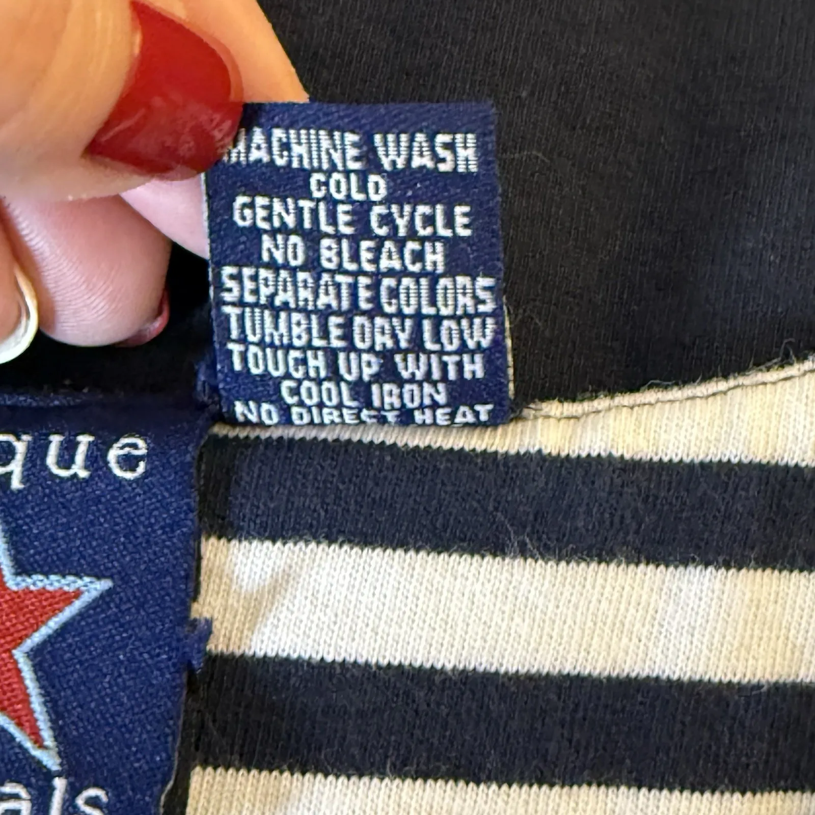 Vtg Onque Casuals Patriotic 100% Cotton Embroidered Top Jacket Size XL Americana Blue Size L - Image 11