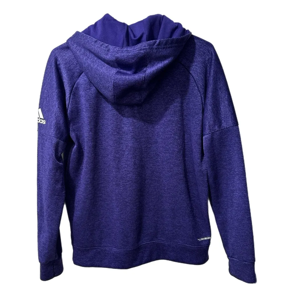 Women Lifting Women Hoodie Athletic Sweatshirt Sz Medium Pocketed Purple - Image 2