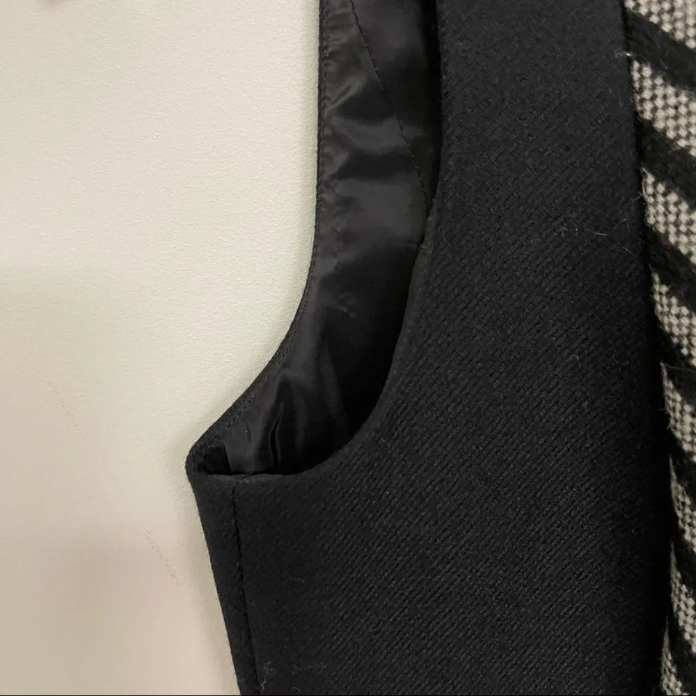 J CREW Wool Black Striped Tweed Sheath Dress Business Work Office Size 2 Petite - Image 6