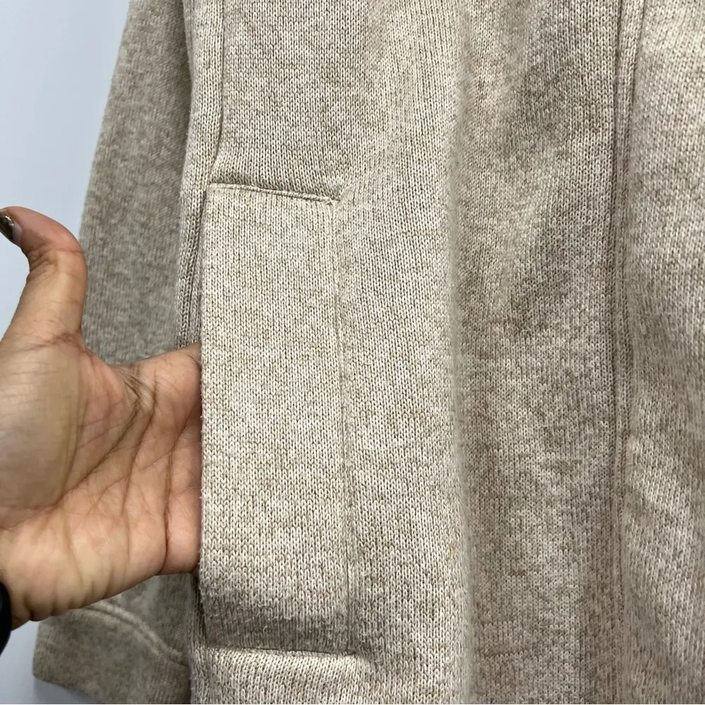 Lands' End Full Zip Sweater button up Jacket Size m/t 10-12 - Image 4