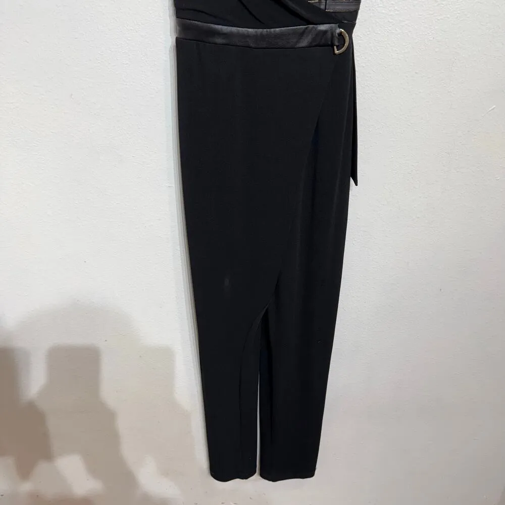 Explosion Black Spaghetti Strap Jumpsuit Sz 42 Size M - Image 3