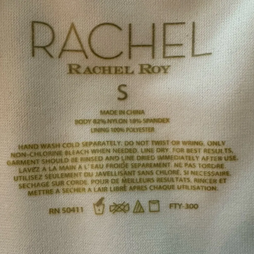 NWT RACHEL Roy White Cutout Monokini Size Small - Image 8