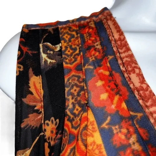 FREE PEOPLE Havana Black Floral Print‎ Sleeveless  Surplice Top EUC Size Small - Image 4