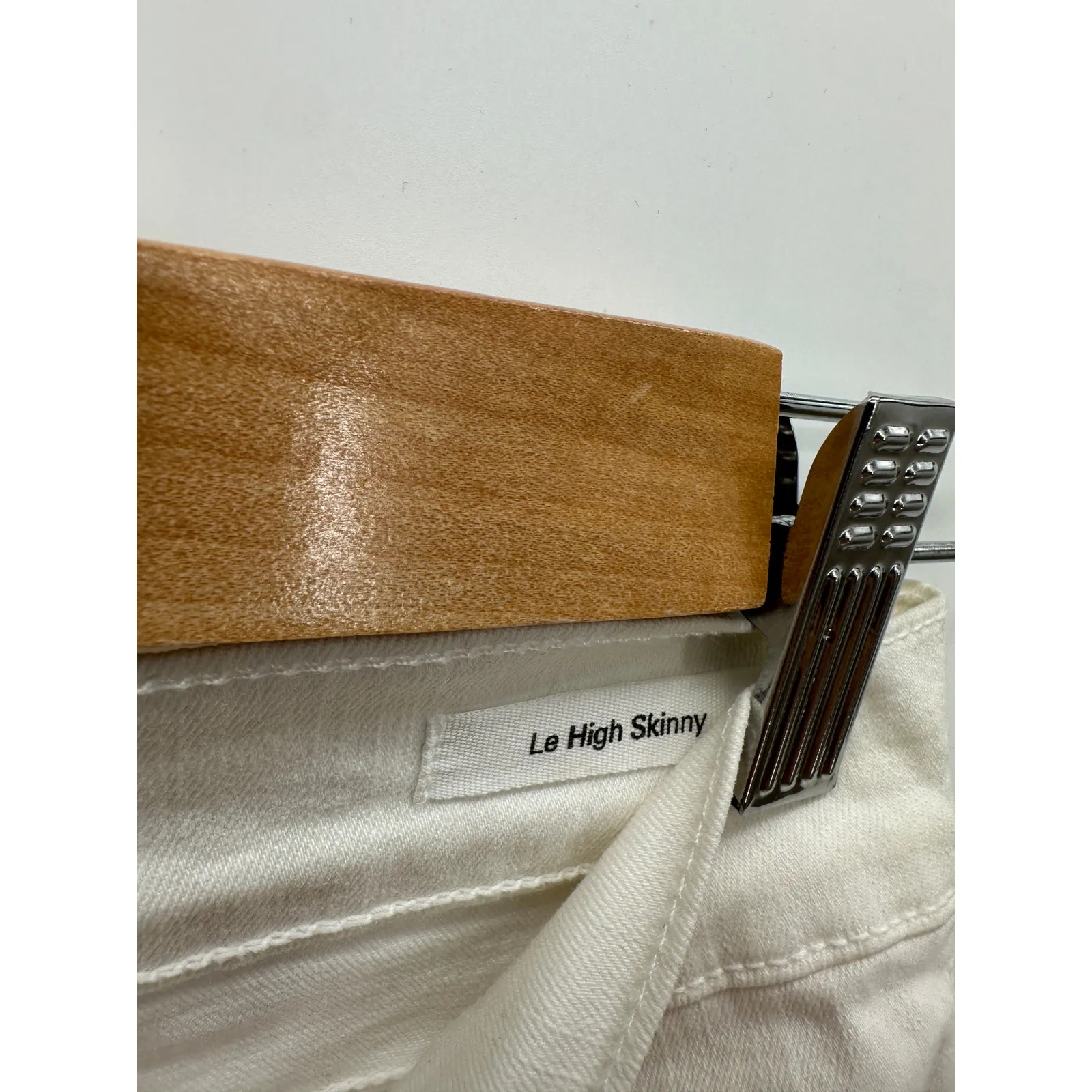 Frame Denim White Le High Skinny Jeans Tight Fitted Cotton Women Size 26 - Image 7