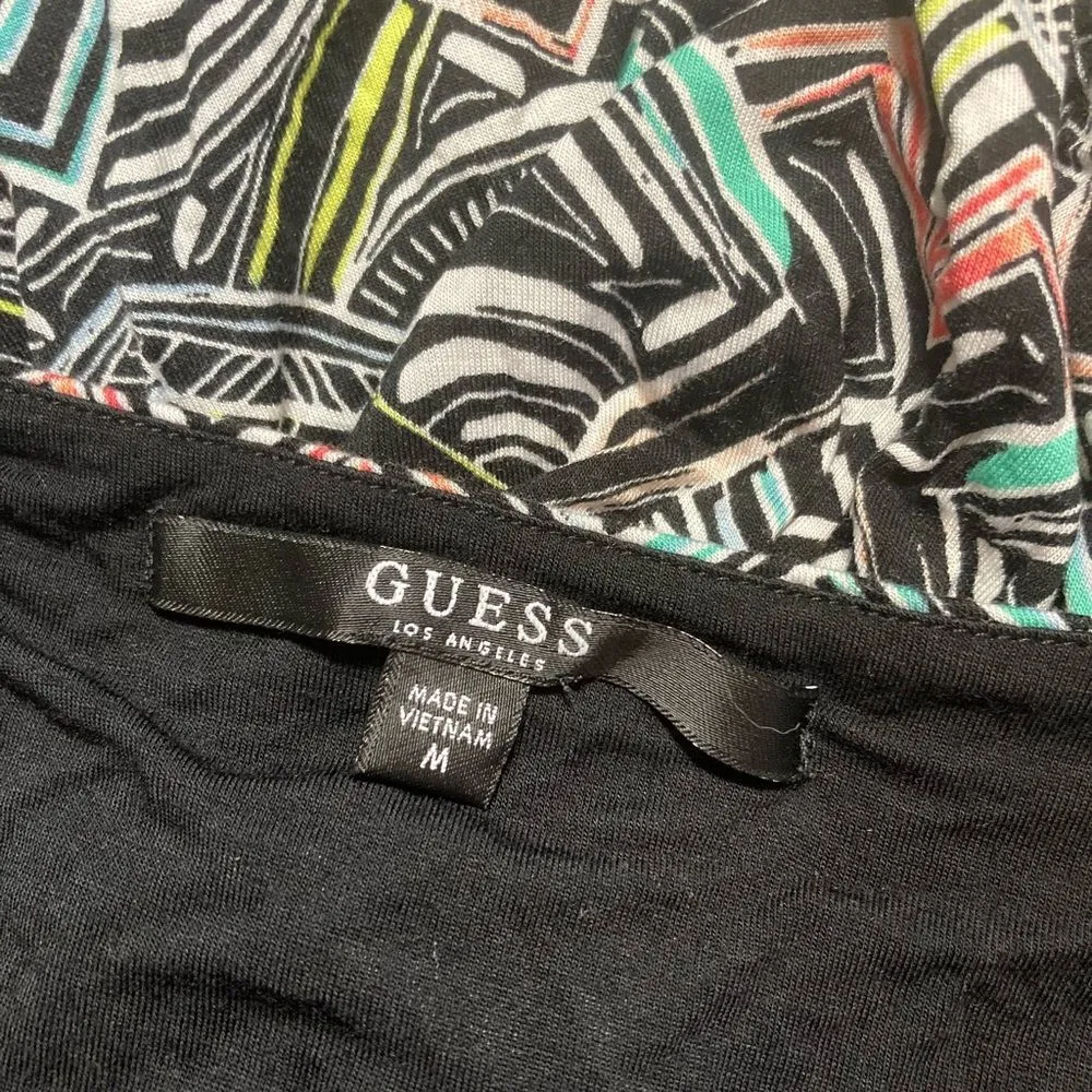 Guess black multicolored cut out dress - Image 2